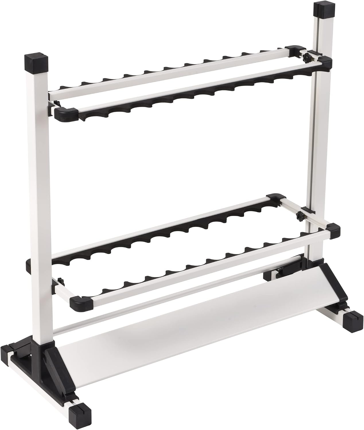JOYWAVE Fishing Rod Holders,Aluminium Fishing Pole Holders,Portable Fishing Rod Rack,Holds Up to 24 Rods,Fishing Pole Vertical Ground Display Rack