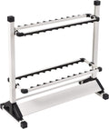 JOYWAVE Fishing Rod Holders,Aluminium Fishing Pole Holders,Portable Fishing Rod Rack,Holds Up to 24 Rods,Fishing Pole Vertical Ground Display Rack
