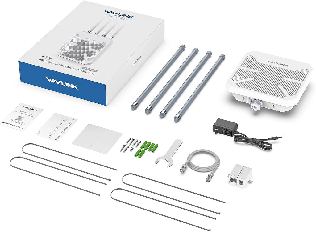 WAVLINK AX1800 Outdoor WiFi 6 Extender, Long-Range, IP67 Weatherproof
