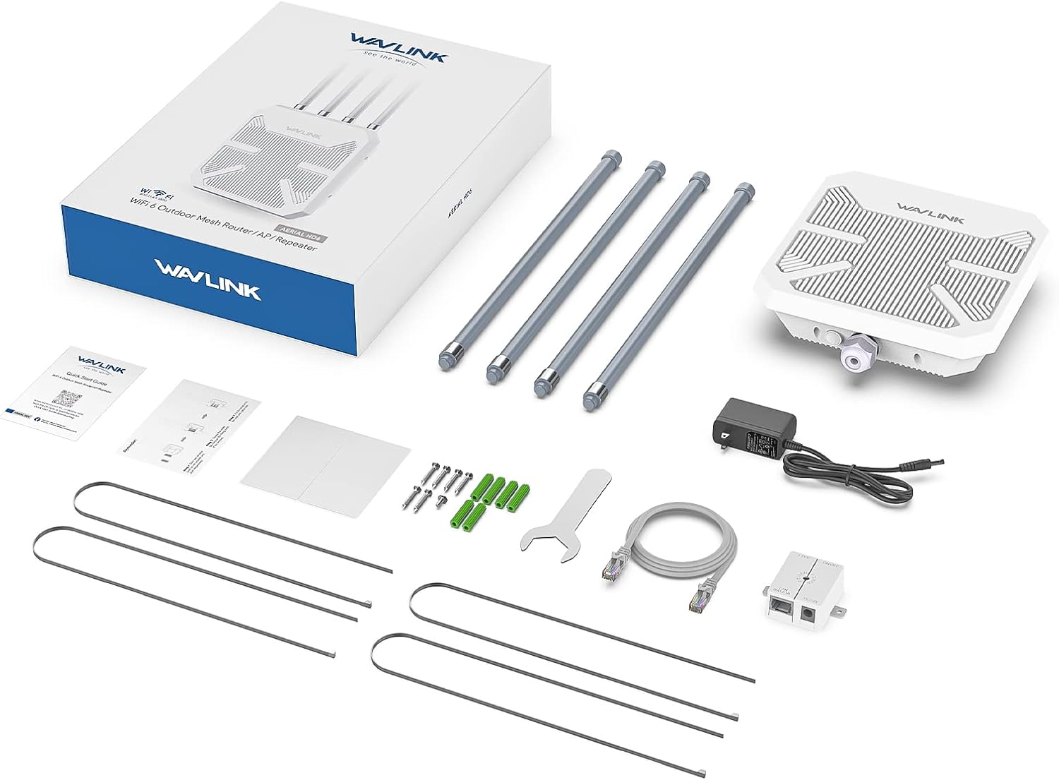 WAVLINK AX1800 Outdoor WiFi 6 Extender, Long-Range, IP67 Weatherproof
