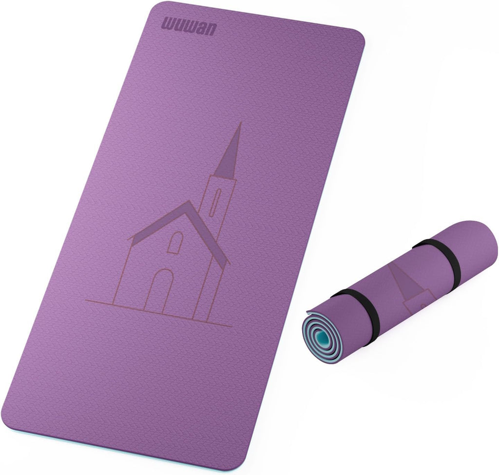 Yoga Mat TPE 72"x31.5"x0.31" Thick Non Slip Exercise Mat
