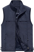 Men's Fishing Vest Utility Casual Lightweight Outdoor Vest Work Fish Photo Travel Sleeveless Jackets Vest