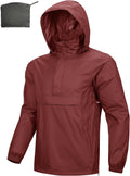 Outdoor Ventures Men's Rain Jacket Waterproof Lightweight Packable Pullover