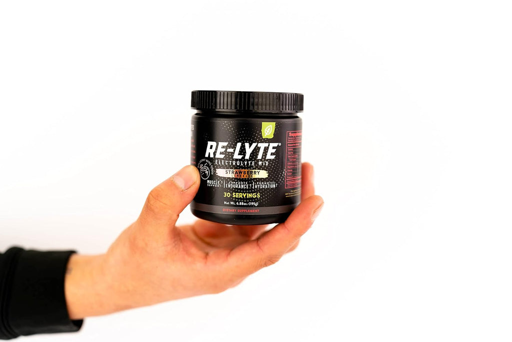 REDMOND Re-Lyte Electrolyte Drink Mix Strawberry Lemonade, 30 serving SMALL 6.88oz jar