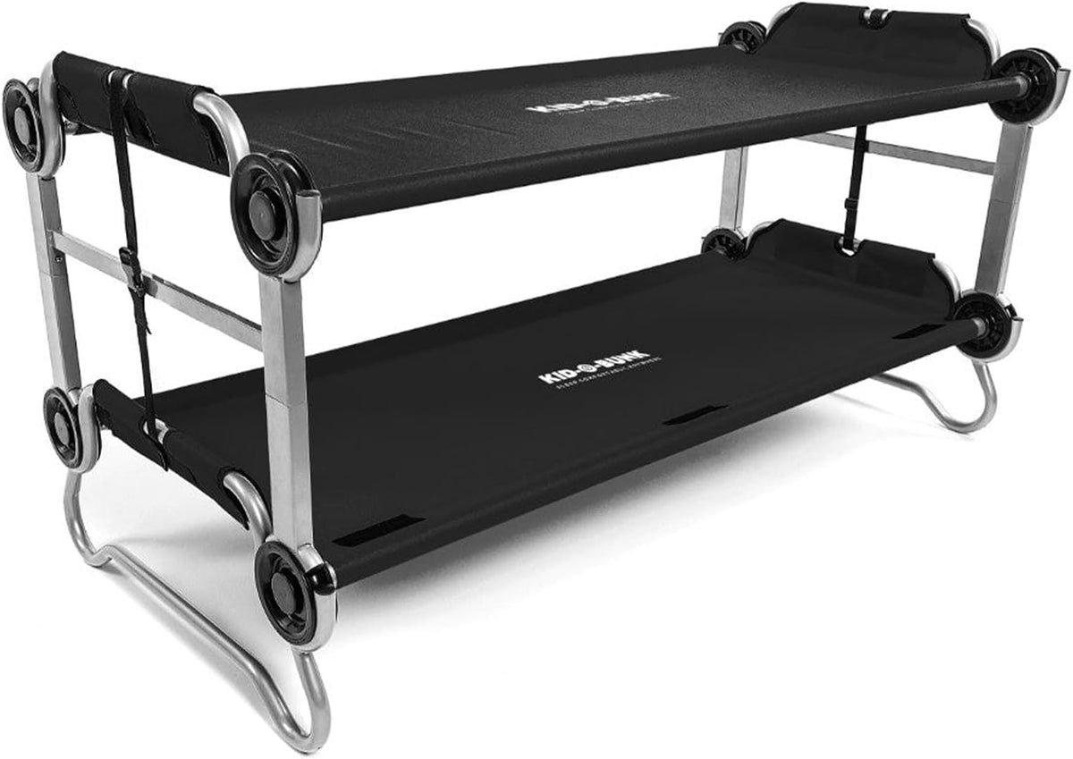Disc-O-Bed Youth Double Cot Kid-O-Bunk w/ 200 Pound Capacity & Carry Bags