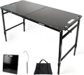 Tactical Camping Table with Adjustable Height, Collapsible Table Lightweight with Carry Bag for Camping, Travel expeditions, Hiking, Picnics, BBQs & Beach Trips