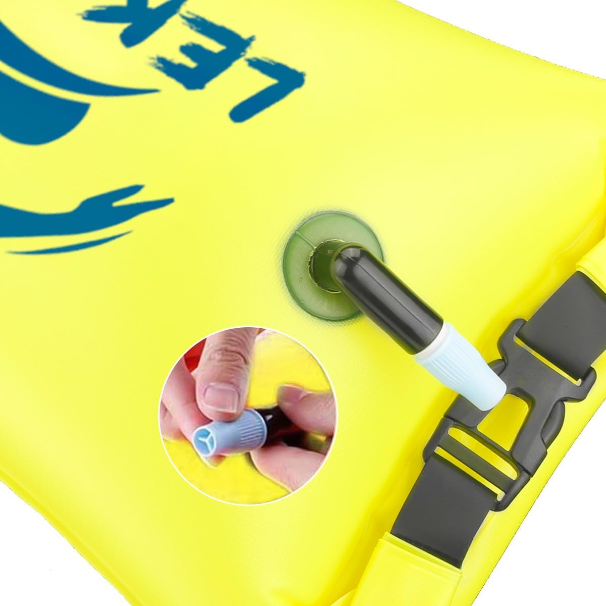 Swim Buoy for Open Water, 20L Inflatable Swim Safety Float