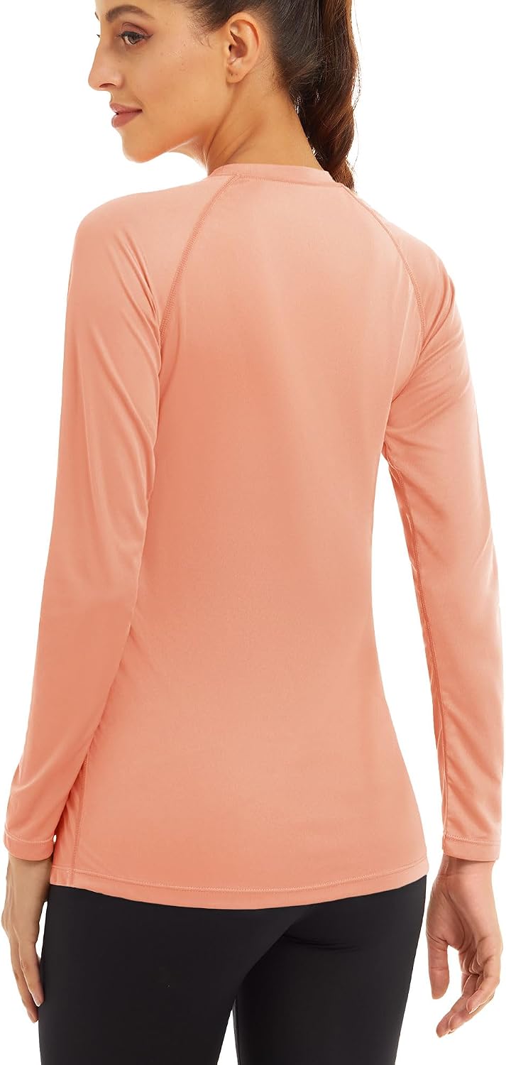 MAGCOMSEN Women's Long Sleeve Shirts UPF 50+ Sun Protection Shirts for Hiking Fishing Workout Rash Guard