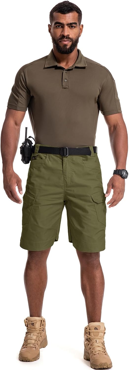 Mens Work Shorts Cargo Tactical Outdoor Wear Resistant Hiking Tool Shorts
