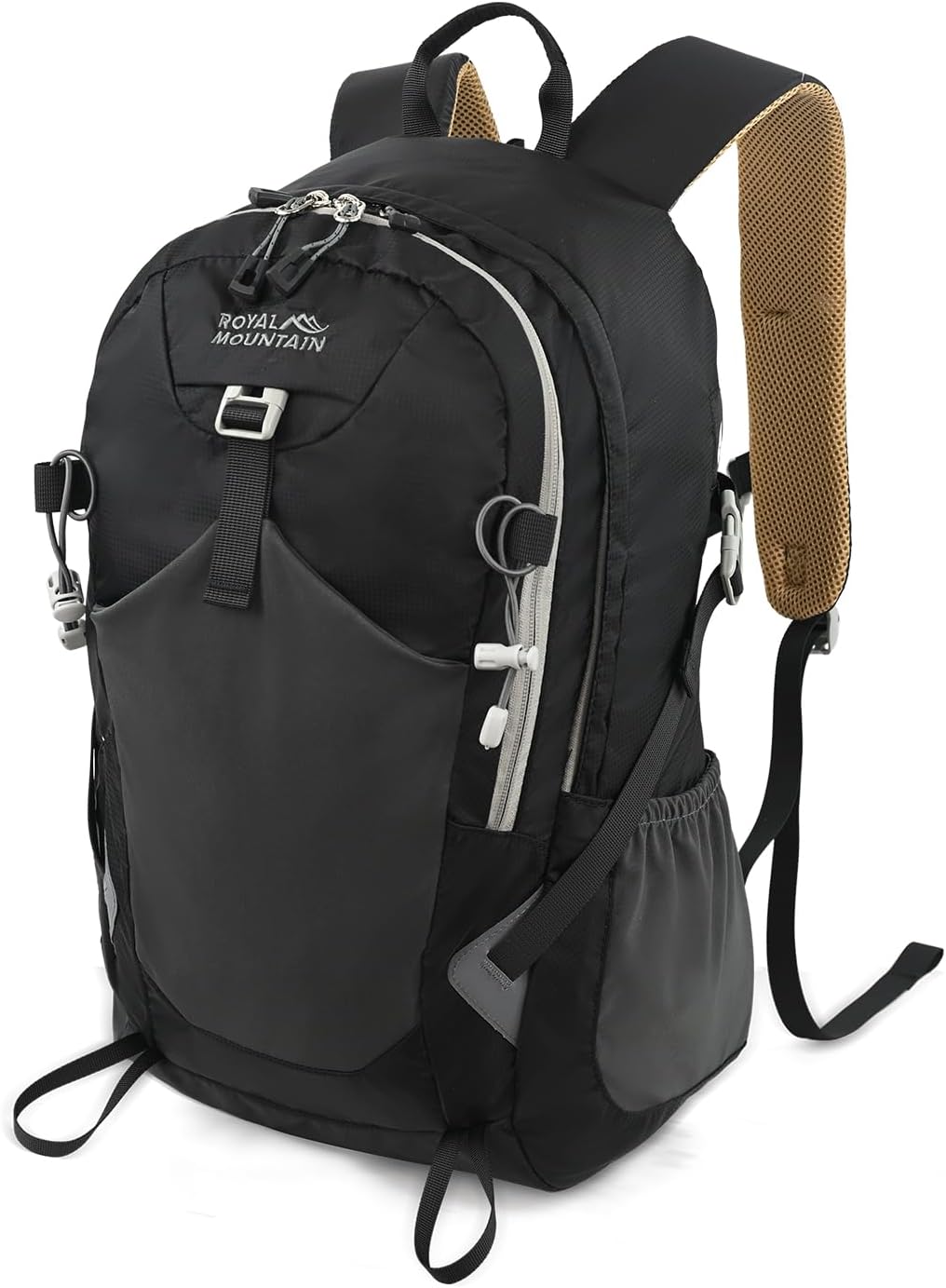 20L Hiking Backpack With Rain-Cover, Lightweight Packable Backpack For Women Men, Hiking Daypack Backpacks Fit For Camping, Sports, Daily Commuting, Short Trips (Black)
