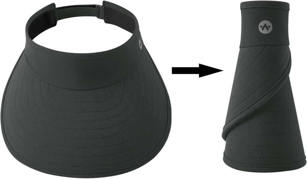 WANDER Sun Visor Hat Wide Brim Packable Large Beach Cap for Women