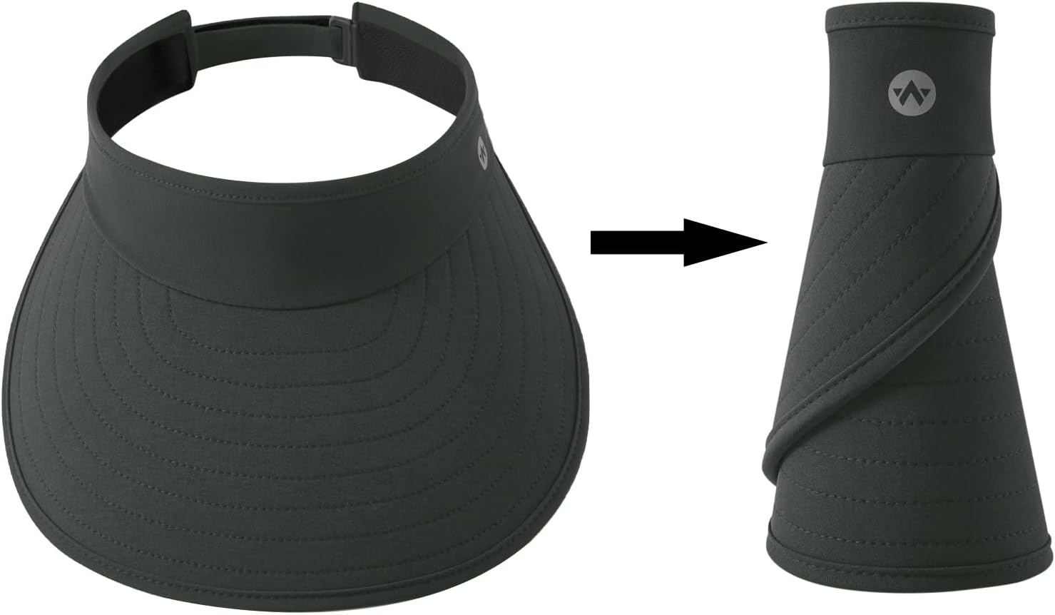 WANDER Sun Visor Hat Wide Brim Packable Large Beach Cap for Women