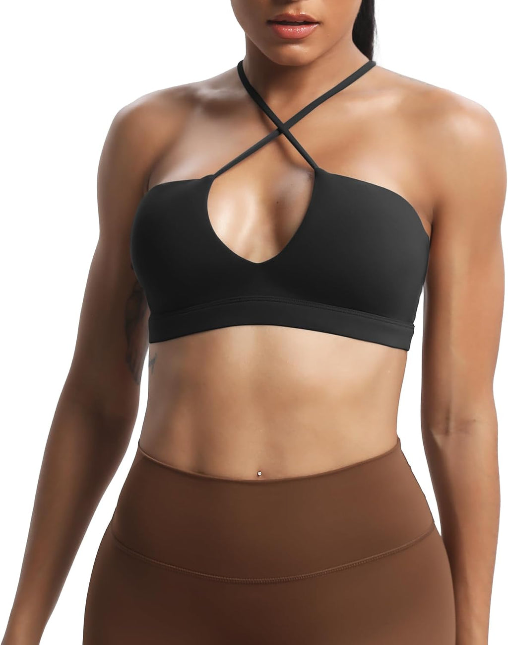 Aoxjox Women's Jamie Deep V Sports Bra