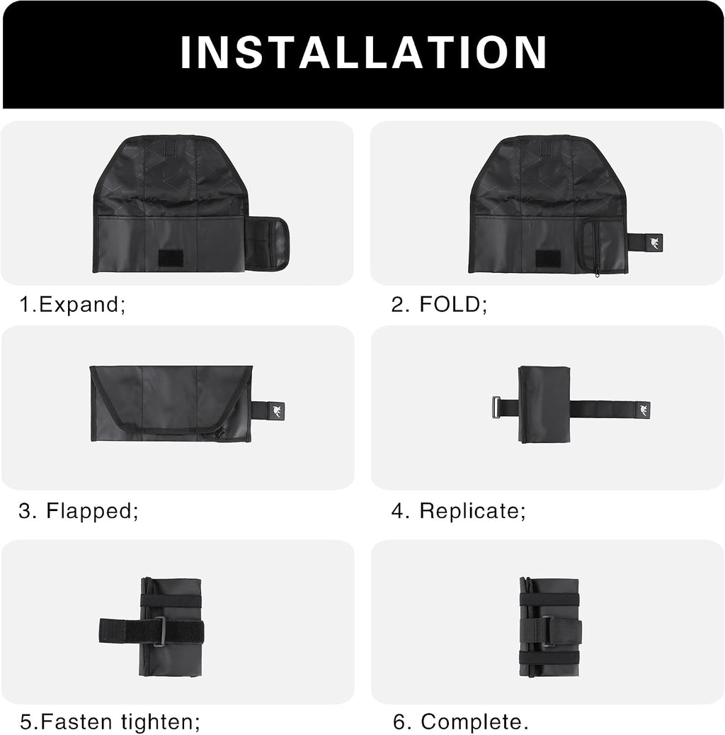 Rhinowalk Bike Saddle Bag Bicycle Under Seat Bag Repair Tools Pouch Frame Bag for Mountain Road Bike Cycling Accessories