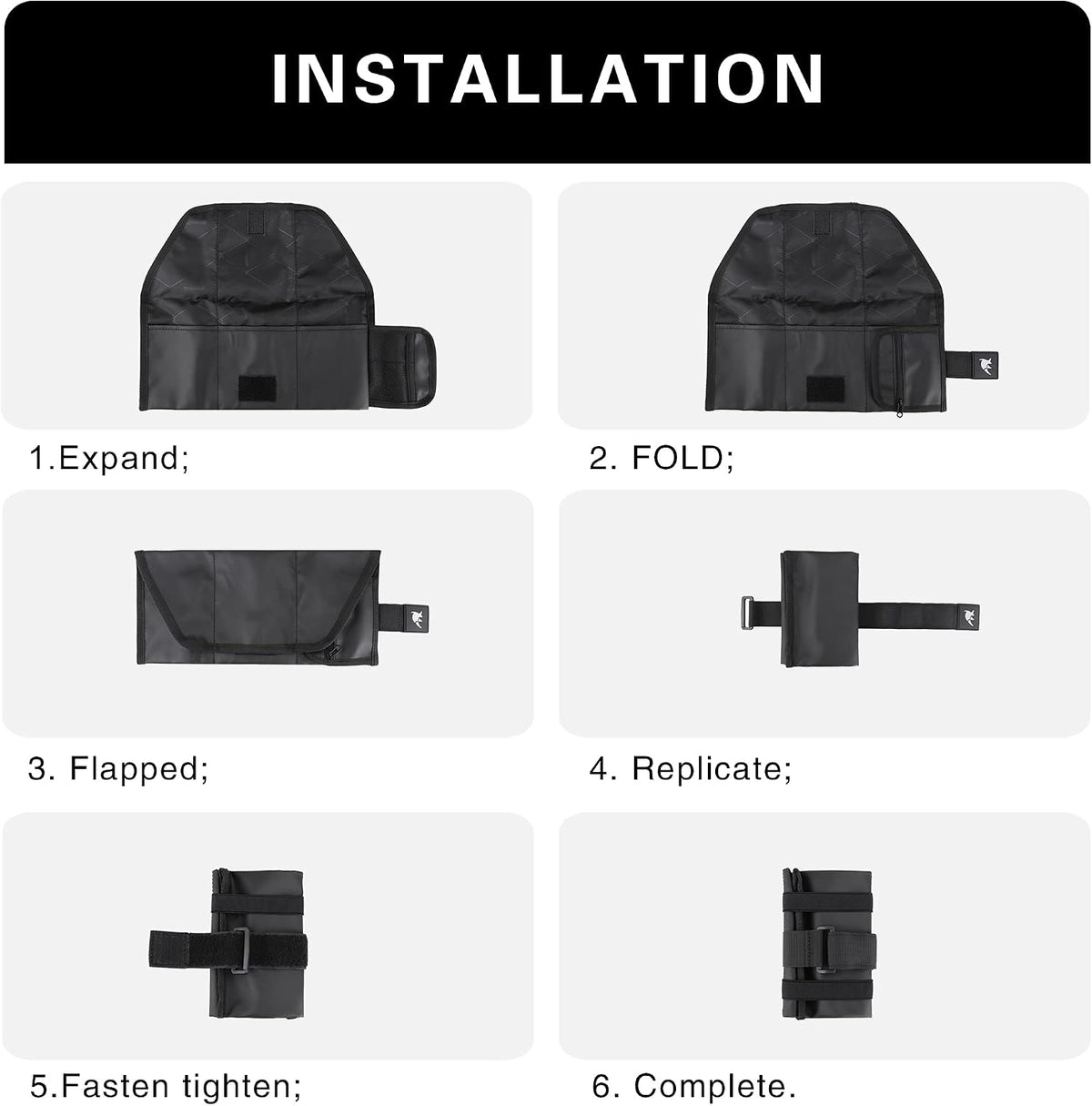 Rhinowalk Bike Saddle Bag Bicycle Under Seat Bag Repair Tools Pouch Frame Bag for Mountain Road Bike Cycling Accessories