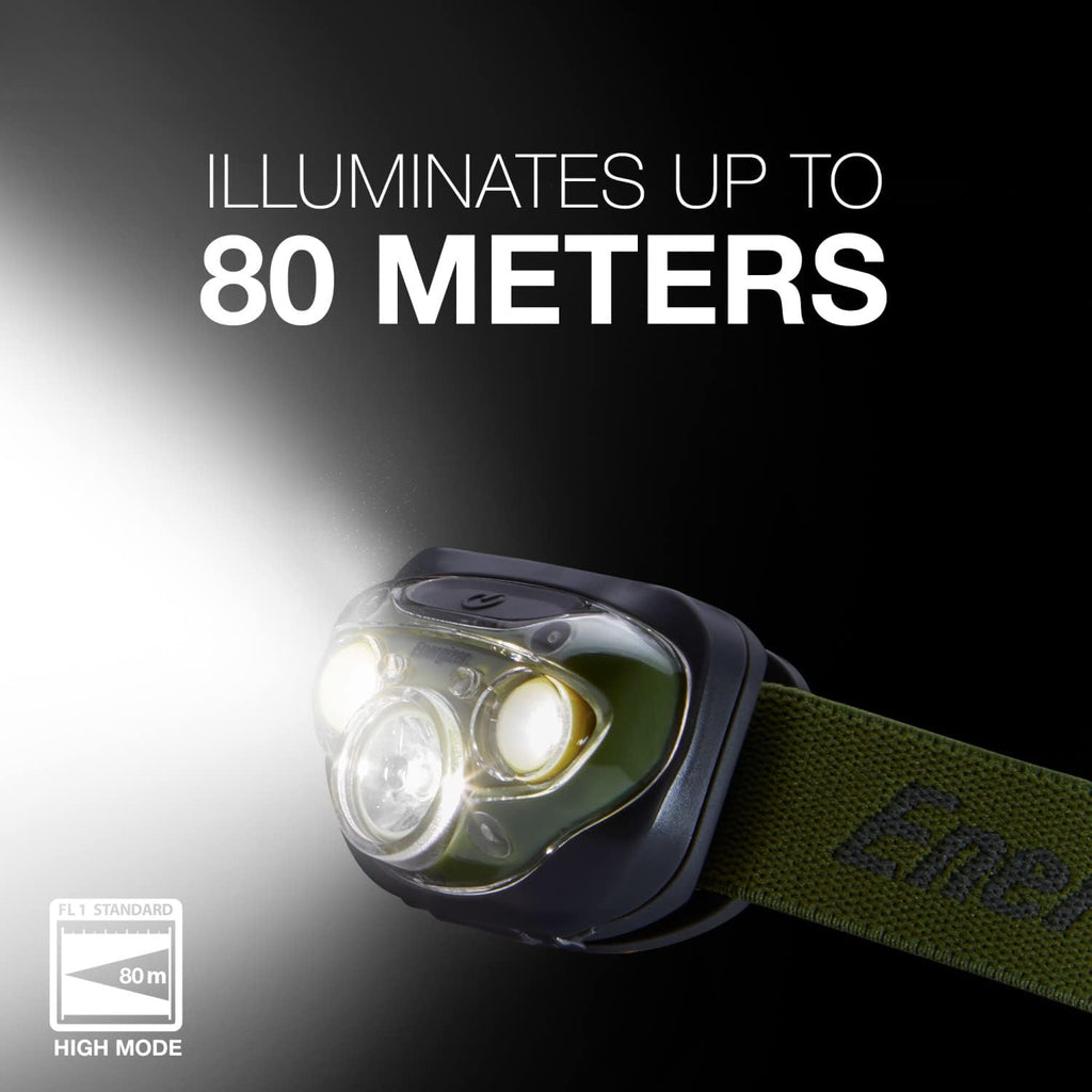 Energizer PRO-260 LED Headlamp, IPX4 Water Resistant Headlamps, High-Performance Head Light for Outdoors, Camping, Running, Storm, Survival LED Light for Emergencies (Batteries Included)