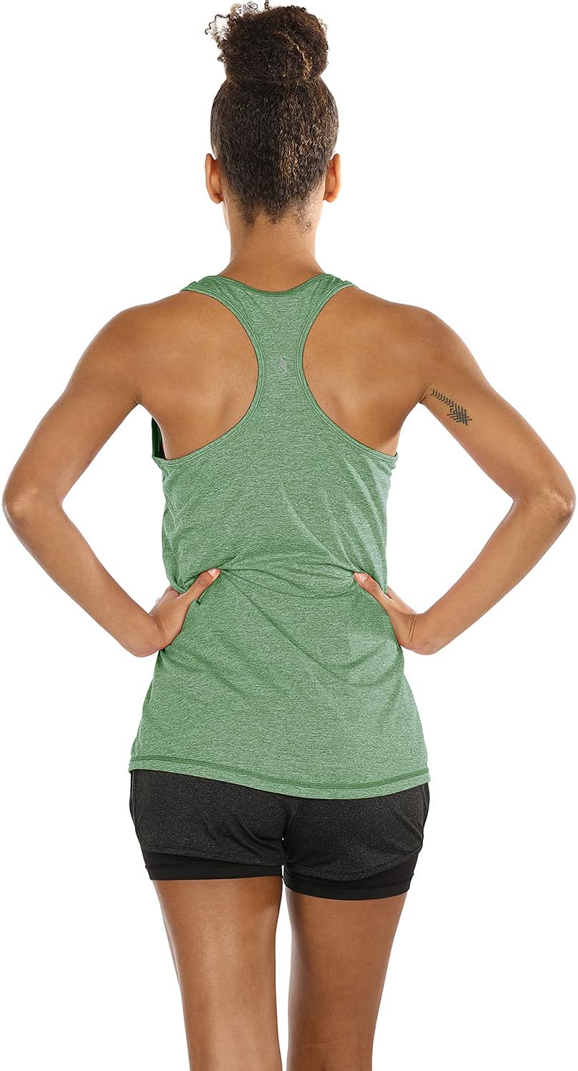 icyzone 3 Pack Women's Racerback Workout Tank Tops