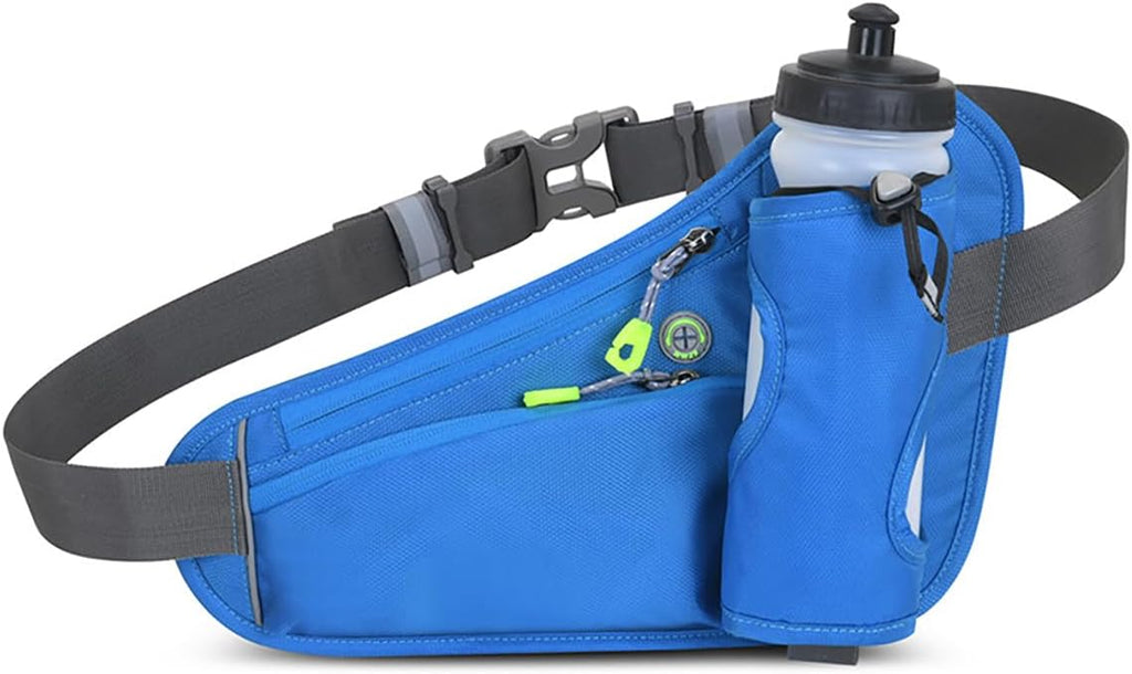 Fanny Running Belt Waist Crossbody BumBags for Running Hiking Travel Workout Adjustable Buckle Strap for Women (Rose Red)