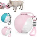 Portable 10oz Dog Water Bottle, Leakproof Cup with Folding Silicone Bowl