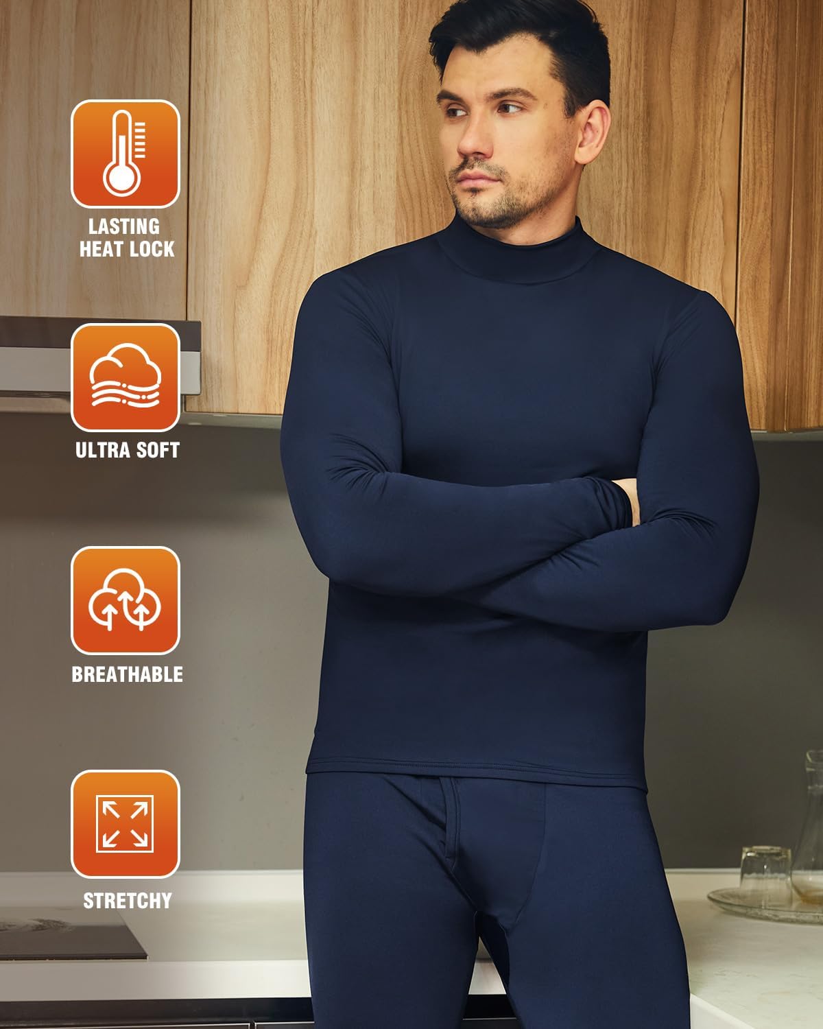 Thermal Underwear Long Johns for Men Cold Weather Base Layer Set
