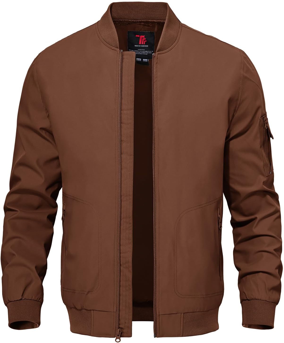 TBMPOY Men's Lightweight Jackets Casual Dress Golf Bomber Windbreaker Fall