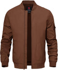 TBMPOY Men's Lightweight Jackets Casual Dress Golf Bomber Windbreaker Fall