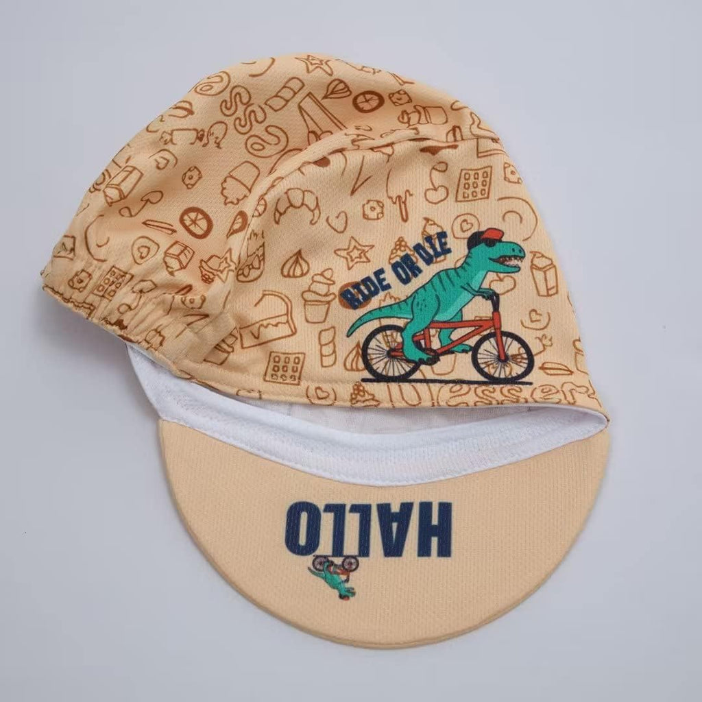 Funny Cycling Cap - Polyester Cartoon Cycling Hat-Under Helmet - Cycling Helmet Liner Breathable&Sweat Uptake