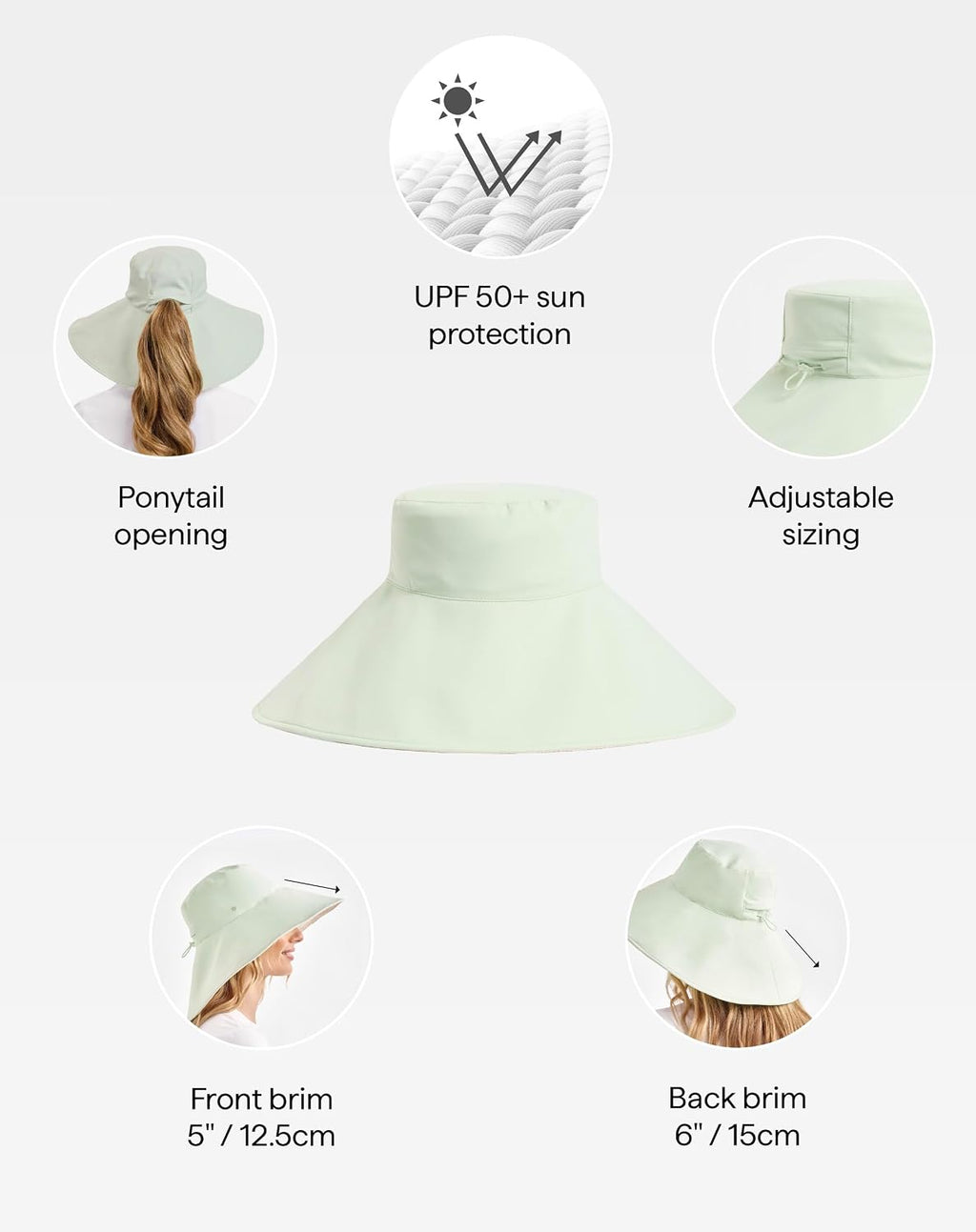Solbari Women's Ultra Wide Brim Hat UPF 50+