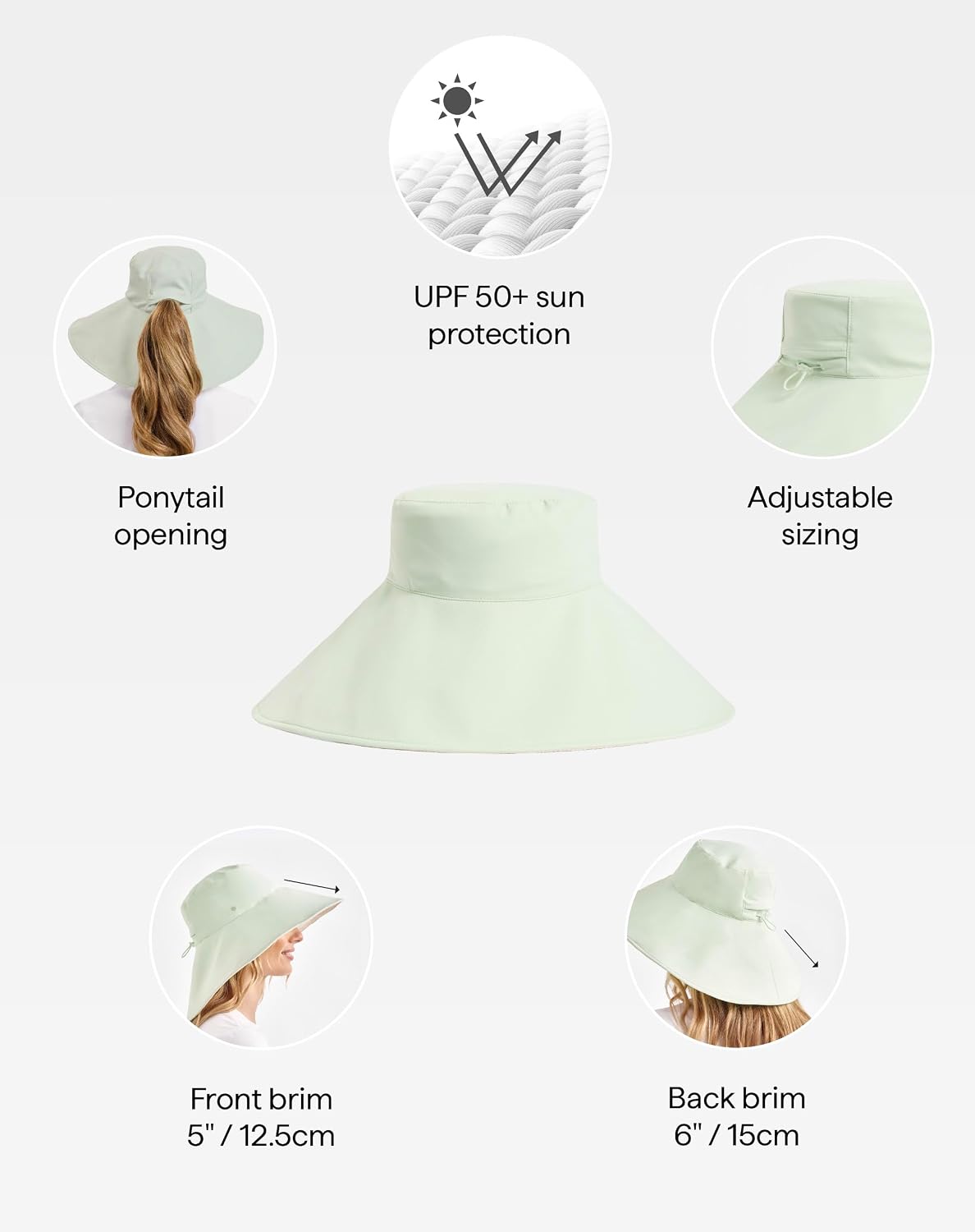 Solbari Women's Ultra Wide Brim Hat UPF 50+