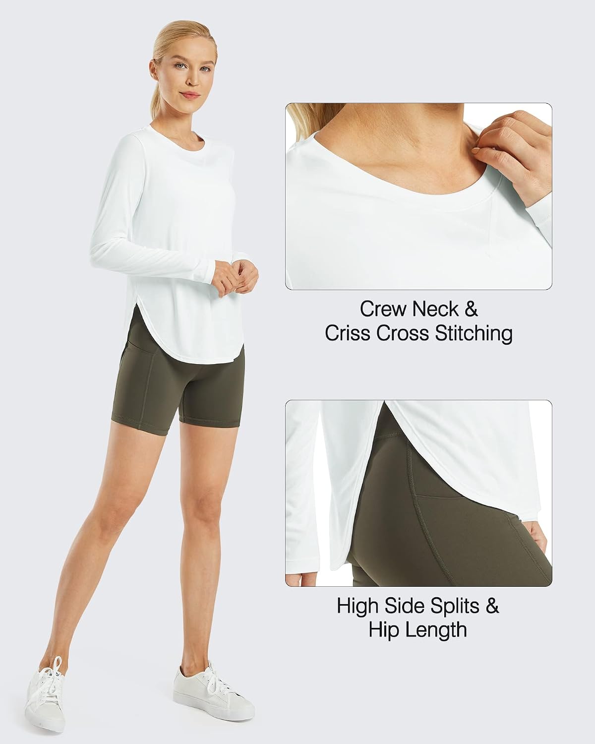 G4Free Lightbreeze Womens UPF 50+ UV Sun Shirts Long Sleeve Workout Tops