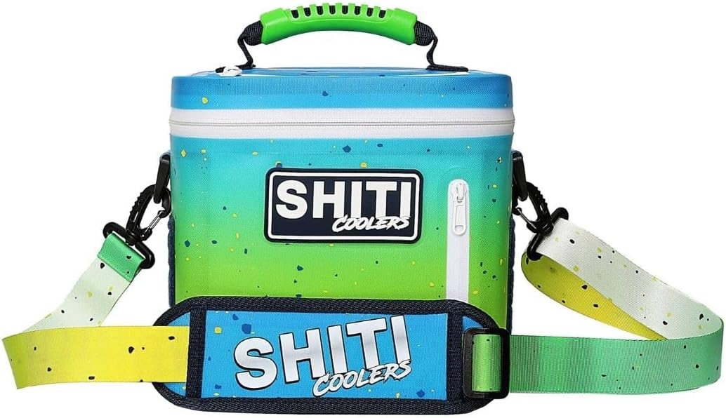 SHITI Coolers Cooler for Camping, Travel, Beach, Soft Lunch Box for Food, Drinks & Ice, Portable, Waterproof 24 Hr Insulated Bag with Shoulder Straps, Customizable