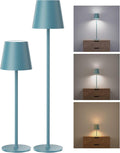 JACKYLED Cordless Table Lamps Rechargeable, 3 Adjustable Height, 5000 Capactiy Operated 3 Colors Smooth Dimming, Portab