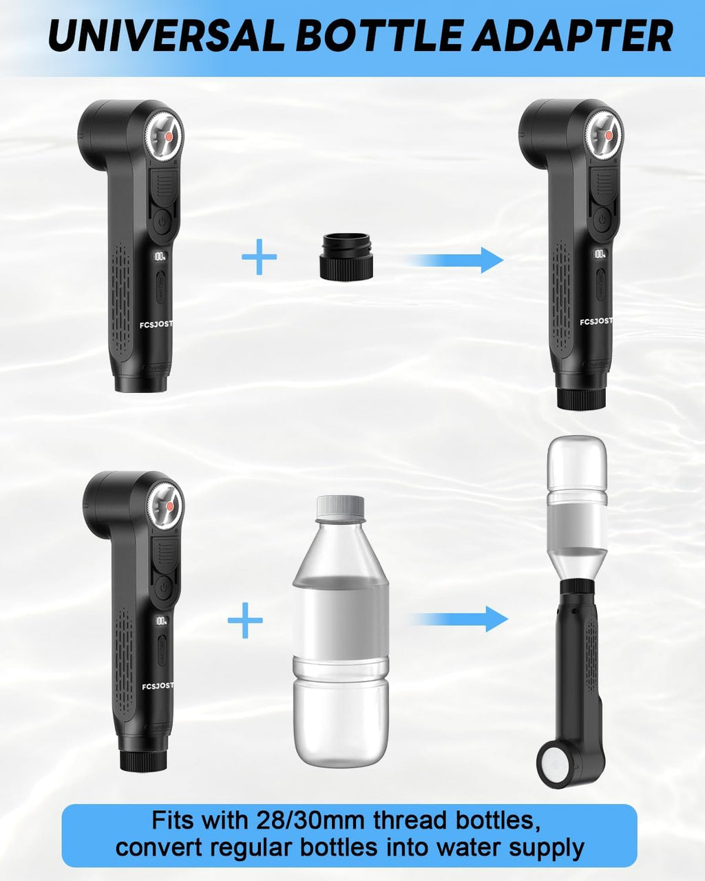 Portable Bidet for Travel, Electric Rechargeable Bidet with 1600mAh Battery, 2.5L Tank, Dual Spray Modes (Jet/Shower), IPX6 Waterproof Personal Bidets for Home, Bathroom, Women, Men
