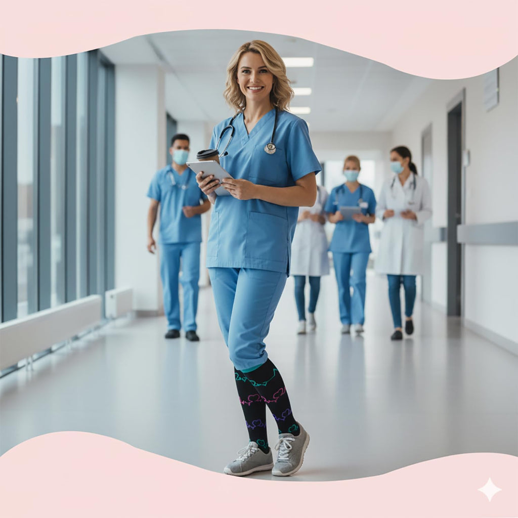 Sooverki Compression Socks for Women & Men 6 Pairs is Best Supportive Knee High Stockings for Circulation, Travel, Nurses