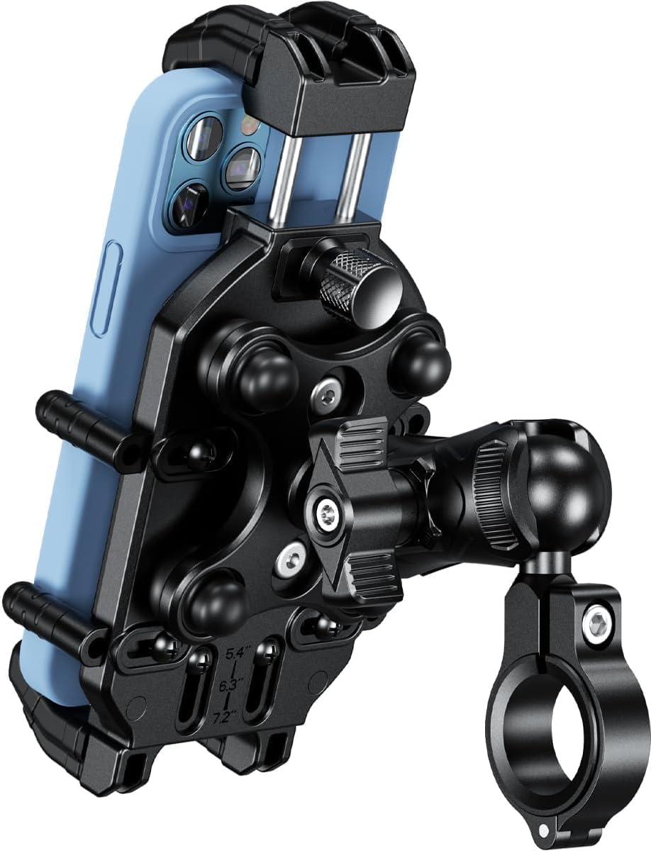 Kaedear Vibration-Resistant Motorcycle Phone Mount, KDR-M26C