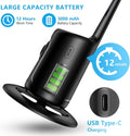 Auto Face Tracking Phone Holder, Auto Tracking Tripod 360° Rotating Cell Phone Mount, Face and Body Tracking Phone Stand, No App Required, Gesture Control and Remote, Rechargeable Battery.（Black）