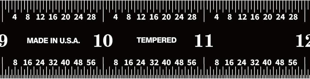 PEC Tools Made in USA 6 Inch Metal Ruler