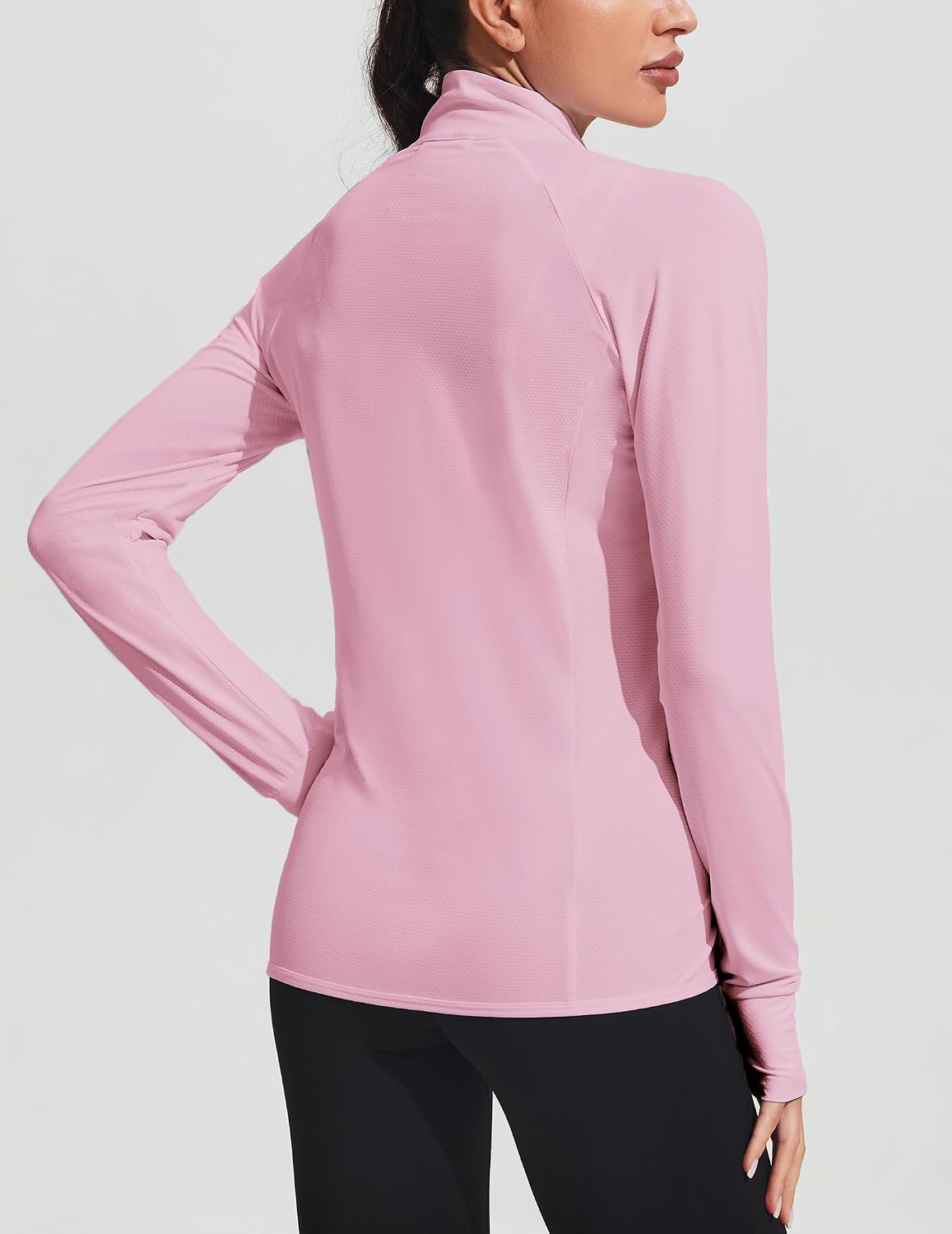 COOrun Women's UPF 50+ Jackets Sun Protection Golf Athletic Jackets Lightweight Full Zip Long Sleeve Shirts with Pockets