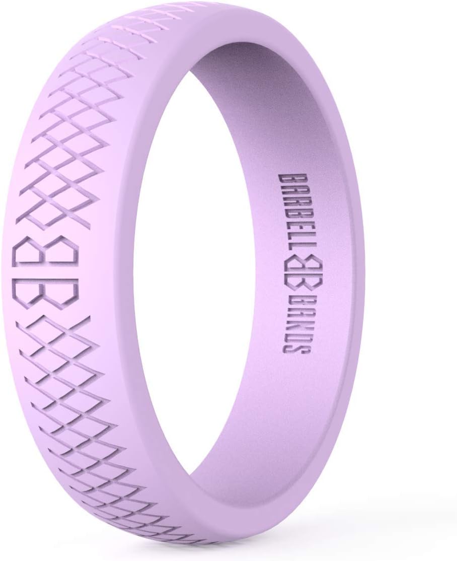 Silicone Ring For Women | Premium Rubber Wedding Band | Perfect For Fitness, Lifting, Active Lifestyle - Comfortable and Durable