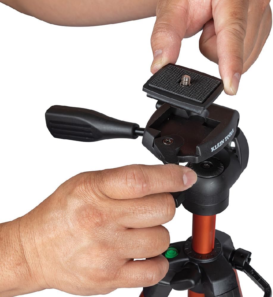 Klein Tools 69345 Tripod, Flexible Tripod with Mount, Lightweight Aluminum, Compatible with Klein Tools Laser Levels and other Products