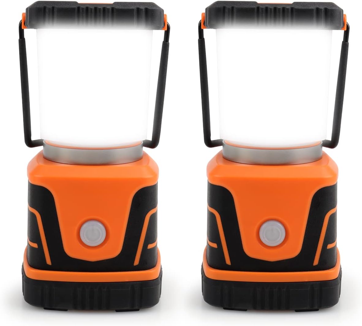 LED Camping lamp Super Bright 1500 lumens 4 Light Modes Dimmable searchlight Battery-Powered Emergency lamp Suitable for Night Hiking Tent Lighting Emergencies Power outages (Green)
