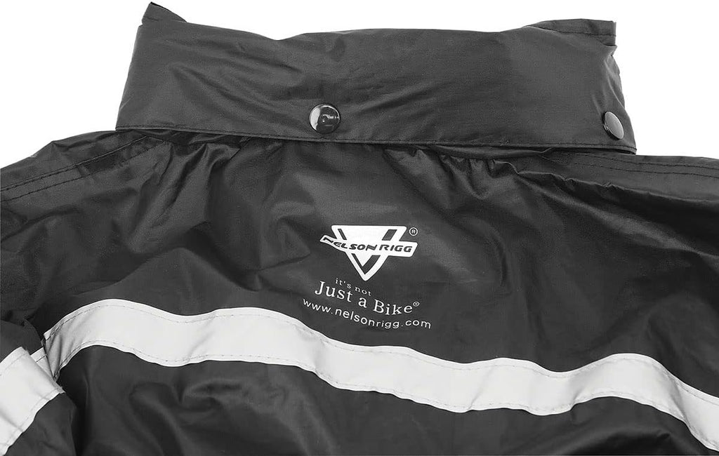 Nelson Rigg Stormrider Rain Suit; 100% Waterproof, Pants and Jacket Included with Reflective Striping
