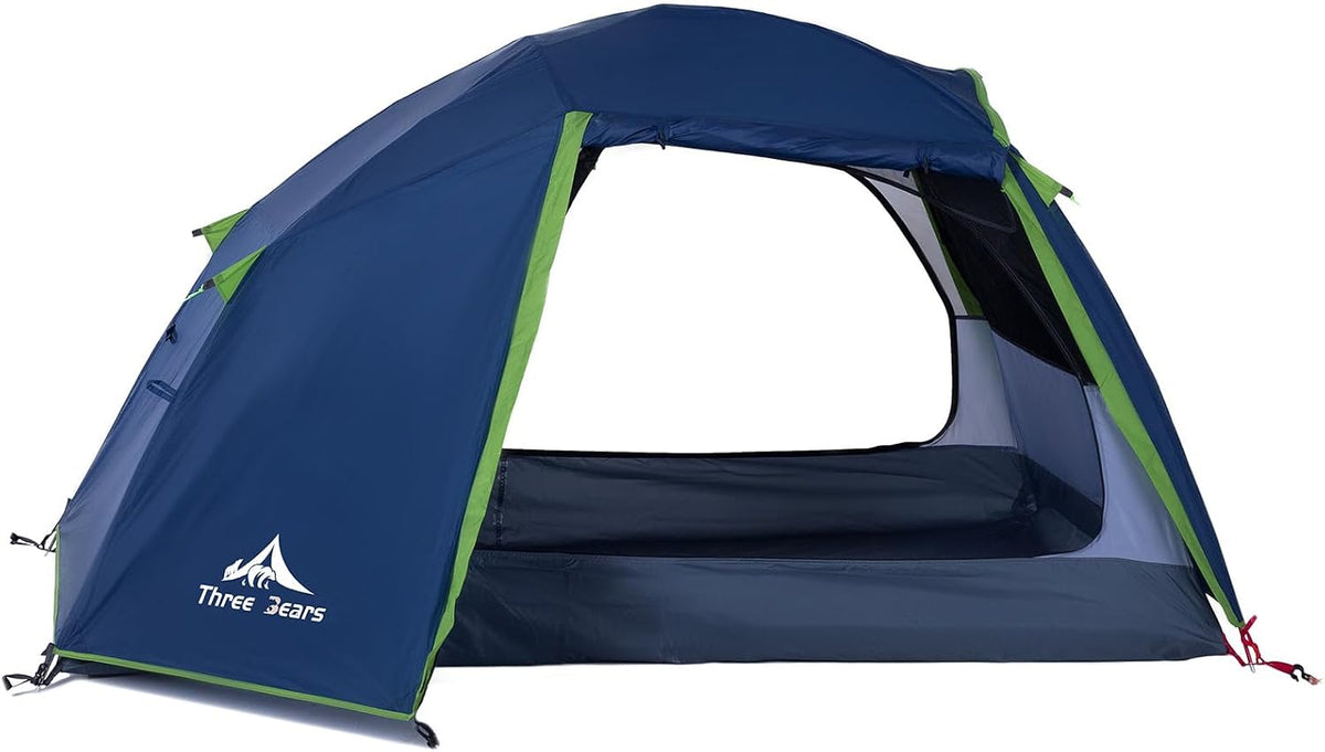 ThreeBears 2-Person Camping Tent, Waterproof & Windproof Lightweight Backpacking Tent for Hiking, Camping, Mountaineering & Travel - Durable & Easy Setup