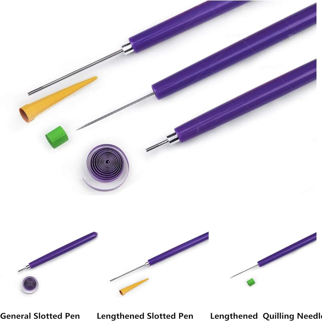 Complete Paper Quilling Kit with 1860 Strips, Electric Pen and Tools