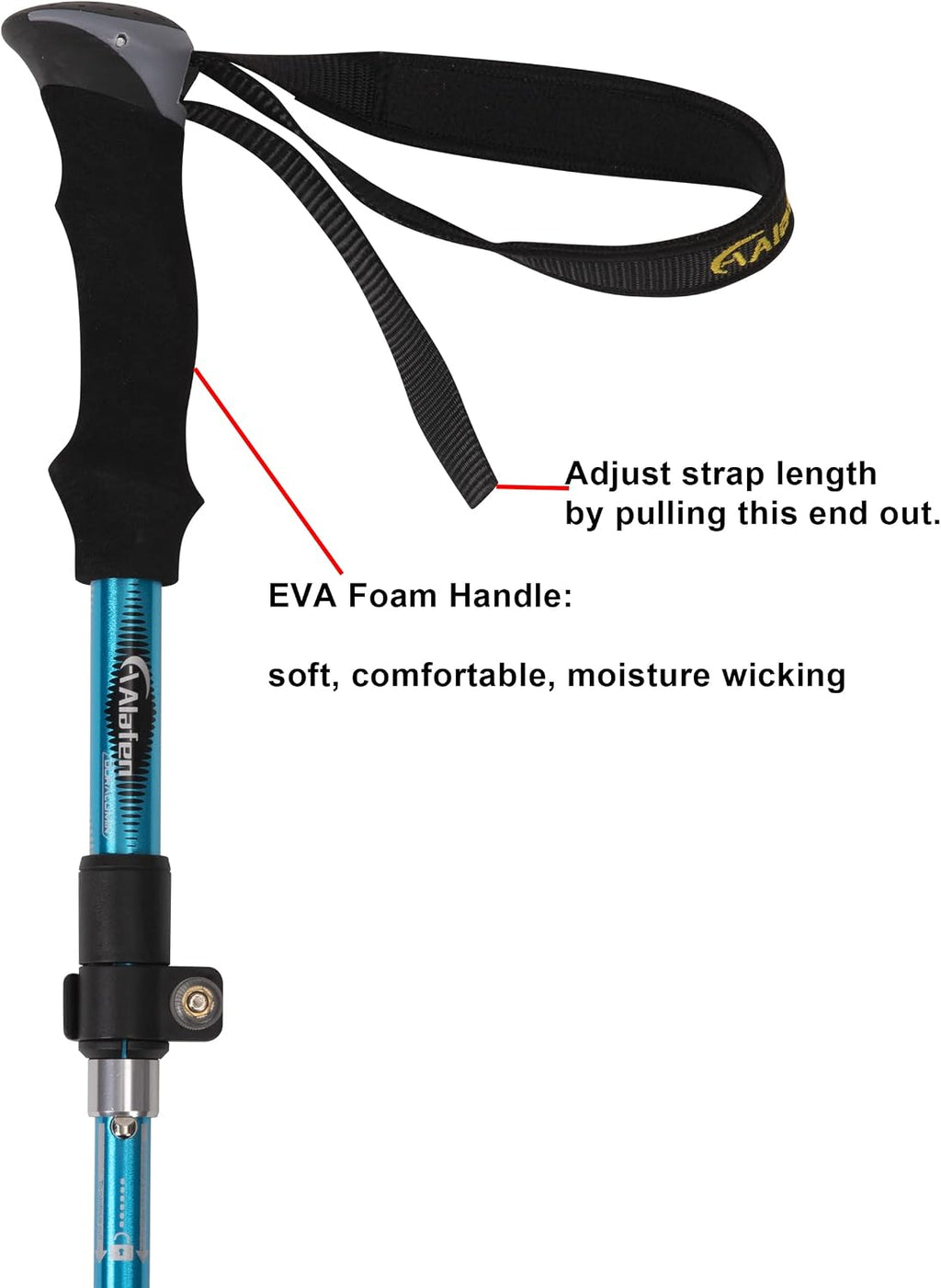 A ALAFEN 7075 Aluminum Folding Hiking Pole