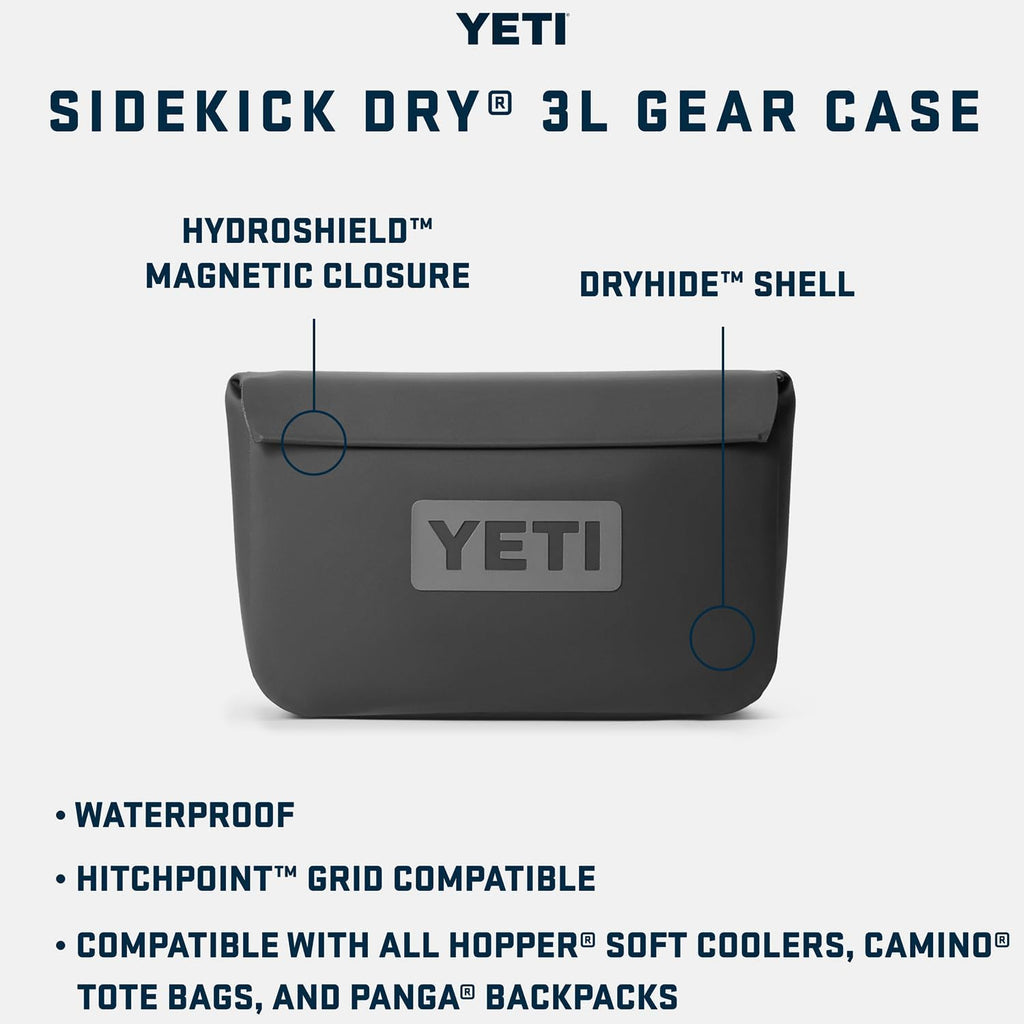 YETI Sidekick Dry 3L Gear Case, Black