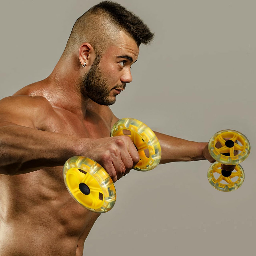 Toddmomy Ab Roller Wheel: Ab Wheel for Core Training, Exercise Abdominal Roller Hand Weights Dumbbell Fitness Exercise Device Home Gym Gear for Men/Women