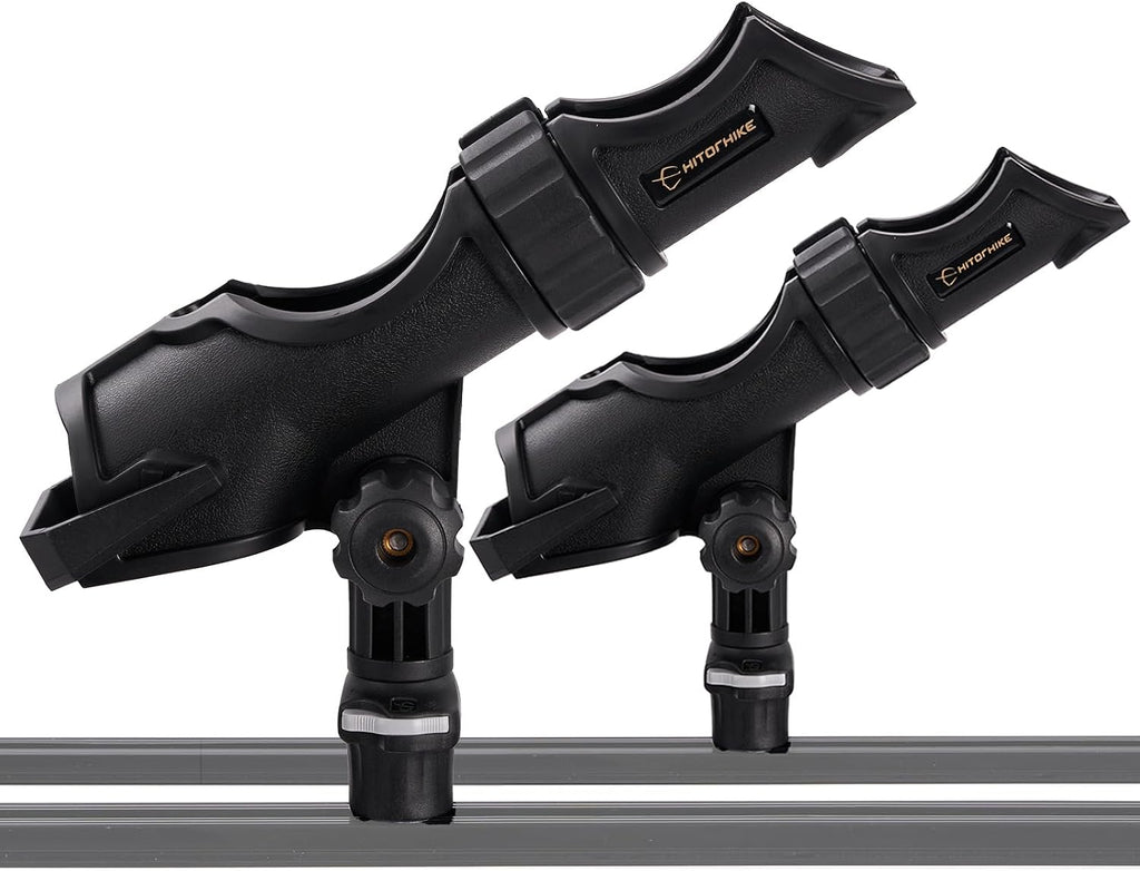 HITORHIKE Fishing Rod Holder Universal Fit Kit Allows for 360-degree Adjustment Kayak Fishing Boat Powerlock Rod Holder