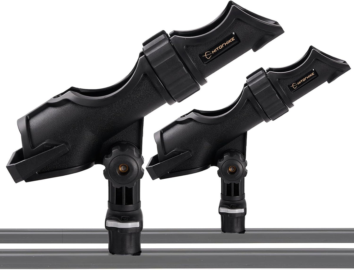 HITORHIKE Fishing Rod Holder Universal Fit Kit Allows for 360-degree Adjustment Kayak Fishing Boat Powerlock Rod Holder