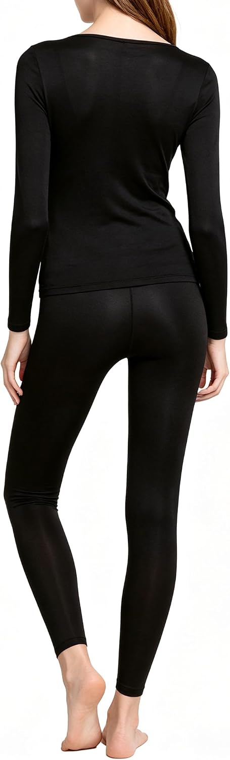 Women's Thermal Underwear Base Layer with Fleece Lined Winter Cold Weather